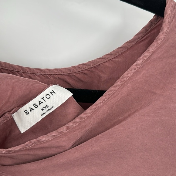 Aritzia Babaton Welsh Blouse Dusty Coral Blouse XXS - Picture 6 of 7